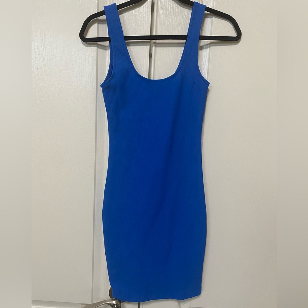 Size xs gbg blue fitted dress. Never worn